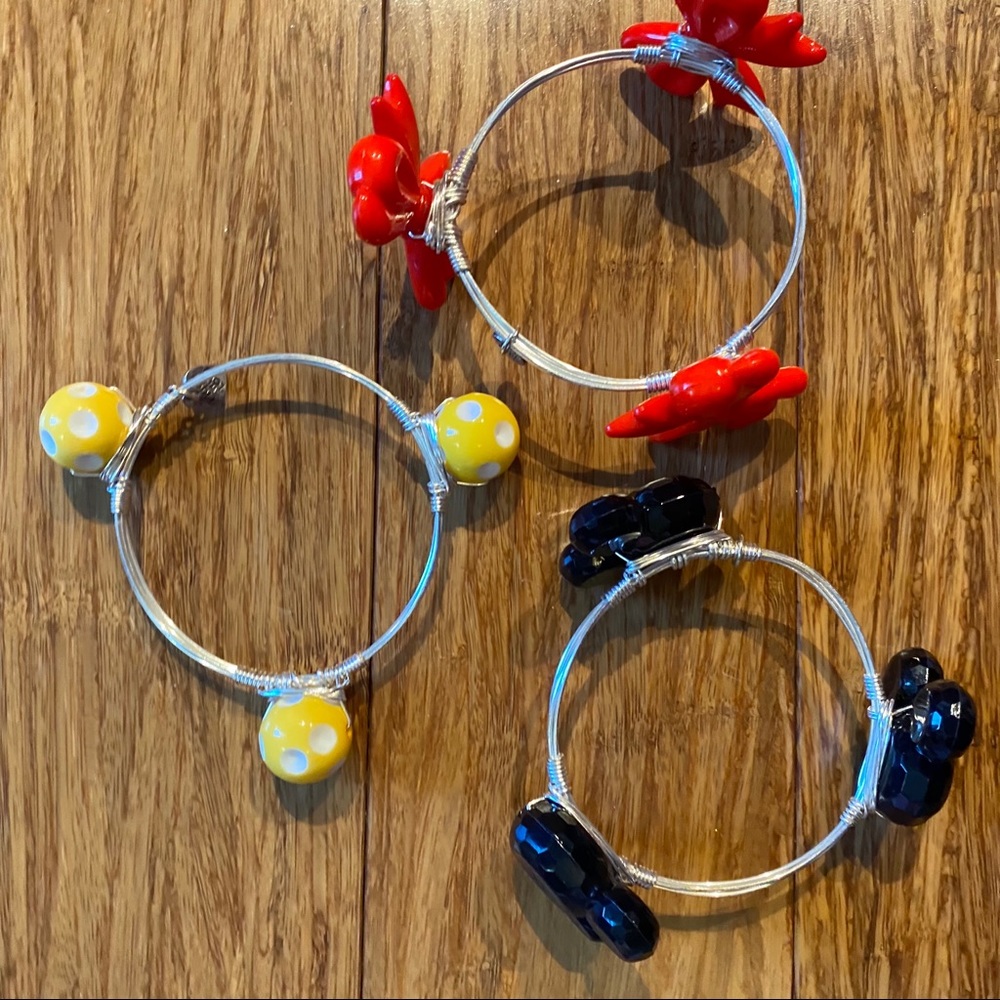 Custom Mickey Bangle Wire Bracelets - image 5